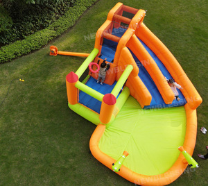 NBINFLATABLE ขายสไลเดอร์น้ำเป่าลมราคาถูกสำหรับสนามหลังบ้านและในร่ม, สไลเดอร์น้ำเป่าลมสำหรับเด็กเล็กใช้ในบ้าน - Product Image 3