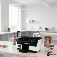 Impresora digital UV plana profesional de inyección de tinta para letreros de acrílico, flexibles y de cuero, personalizables, de alta velocidad, portátiles, tamaño A3