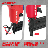 WORKPRO-Cloueur Pneumatique Combo 2 en 1 pour Béton, Bricolage Industriel