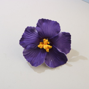 Pince à cheveux en tissu fleuri coloré Fusang, accessoire pour cheveux de vacances à la plage - Product Image 5