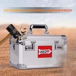 Boîte de rangement pour véhicule avec serrure à combinaison - 15,5 x 9,6 x 10 pouces - Boîte universelle compatible <span class=keywords><strong>AED</strong></span> pour dispositifs médicaux - Product Image 2