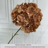 Fleurs artificielles en soie couleur café Maillard, fleurs artificielles vintage d'automne pour mariage, arrangement floral pour événements, décoration intérieure