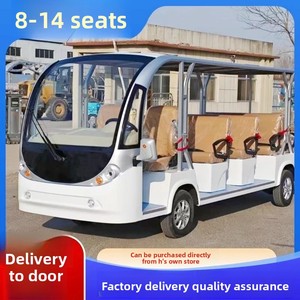 Voiture électrique à quatre roues pour 8-11-14 passagers, véhicule de tourisme pour zones panoramiques, bus de <span class=keywords><strong>navette</strong></span> pour aéroport et campus, 3500W-5000W - Product Image 3