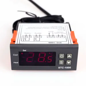 STC-1000 Digital Temperature Controller LED 10A Heating Cooling 12V 24V 220V Incubator Temperature Controller