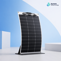 Panneau solaire flexible 200W, design ultra-fin pour installation sur surfaces courbes et applications solaires mobiles