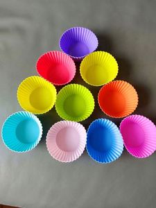 Moules à gâteaux basiques réutilisables en silicone, moules à muffins, outils de pâtisserie, moule en silicone sans BPA - Product Image 2