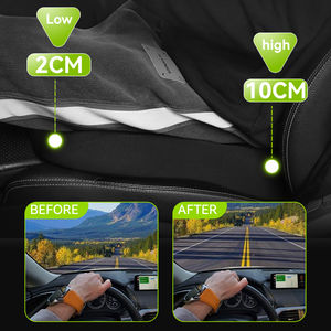 Coussin de siège <span class=keywords><strong>rehausseur</strong></span> de voiture en mousse à mémoire de forme pour adulte <span class=keywords><strong>rehausseur</strong></span> de hauteur pour <span class=keywords><strong>conducteur</strong></span> pour voiture, bureau et maison coussin de siège de chaise - Product Image 3