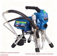 Mesin Semprot Cat Airless Plunger untuk Cat Lateks, Otomatis Penuh, Motor Brushless Profesional, Multifungsi untuk Teknik