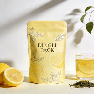 Bolsa de Embalaje de Té con Cierre de Aluminio Impresa Personalizada, Bolsa Laminada de Grado Alimenticio para Té de Hojas Sueltas/Alimentos - Product Image 1