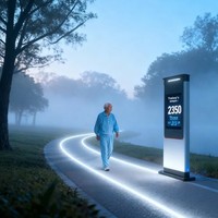 Système d'éclairage dynamique intelligent pour parcs et pistes de course nocturnes, avec contrôle par application IA et suivi de la lumière, éclairage d'ambiance et capteur de course nocturne