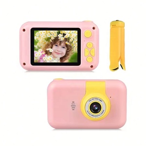 Kids Digital <b>Camera</b> Toy 2.4" IPS HD Screen Front & Instant Print Cute <b>Mini</b> Pink with MicroSD 32GB Built-in Memory - Product Image 1
