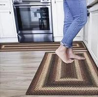Soft Polypropylene Braided Colourful Kitchen Rugs Home Kitchen Room Floor Mats