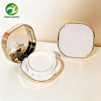 Boîtier carré doré OEM/ODM pour fond de teint BB crème à coussin d'air, emballage cosmétique vide en plastique personnalisé en gros