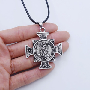 Collier de protection du saint patron Archange Saint Michel, médaille de saint catholique, bijoux de justice et de justice - Product Image 3