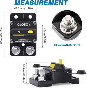 Disjoncteur thermique étanche DC de <span class=keywords><strong>voiture</strong></span> à ampli élevé personnalisé utilisé dans les camions et les bus - Product Image 3
