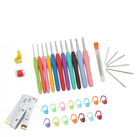 Kits de crochet DIY pour sacs, crochets métalliques, aiguilles à coudre, ciseaux et accessoires