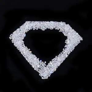 China Wholesale Price 1-3mm DEF VVS-SI Small Size Natural Diamond Round Cut Loose Natural Diamond Making Jewelry