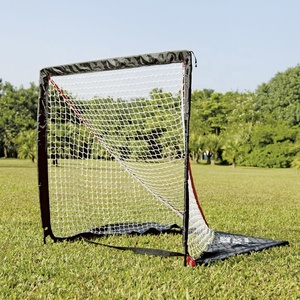 High Quality SAMBASPORTS 4' X 4' X 4' Durable Portable <strong>Foldable</strong> Lacrosse <strong>Goal</strong> with Iron Frame and Polyester Training Nets - Product Image 4