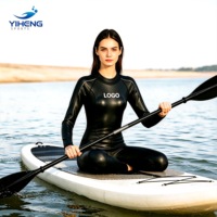 Combinaison de triathlon et de plongée en néoprène lisse à manches longues avec fermeture éclair dorsale, épaisseur 3 mm, pour homme et femme