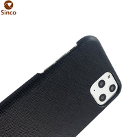 Prix usine Oil Edge sans bouton Saffiano Texture étui de téléphone portable pour iphone 11
