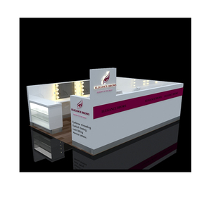 Kiosque de salon de beauté pour extension de cils et barre de sourcils filetage de sourcils affichage de lumière LED <span class=keywords><strong>en</strong></span> MDF à vendre - Product Image 2