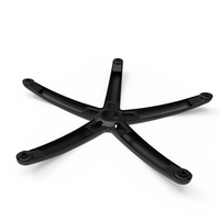 Pièces de base de chaise de bureau fer acier 5 cinq étoiles cadre de meubles chromé base de jambes de chaise d'ordinateur pour chaises pivotantes