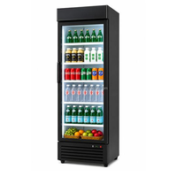 Jinfugui Porte en verre commerciale Double température Affichage des boissons Refroidisseur 450L vertical Boisson Réfrigérateur