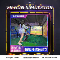 Simulateur de tir VR à retour d'expérience, avec lunette de visée, en métal, pour jeu en intérieur, avec modes équipe et arcade, pour centre commercial