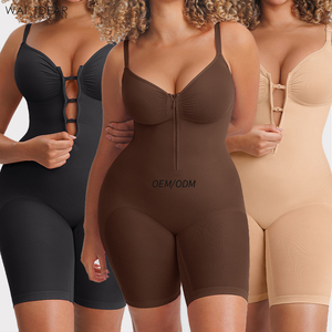Hot Selling Tik Tok Wholesale Seamless Body Shaper <strong>Tummy</strong> <strong>Control</strong> One Piece Zipper Front Women's Shapewear Bodysuit - Product Image 1