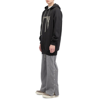Vêtements streetwear pour hommes, pantalon à boutons pression, coupe droite, tissu sergé en coton