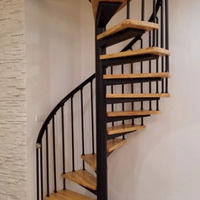 Escalier en colimaçon en bois sur mesure pour projets de maisons duplex, escalier en colimaçon en bois moderne