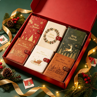Carnet à spirales personnalisé avec logo imprimé numérique, couverture rigide, couleurs personnalisées, papier artistique - Cadeau de Noël 2026