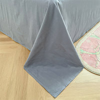 Parure de lit en coton lavé du fabricant 2026 – Housse de couette rayée unie, drap et jupe de lit – Vente en gros pour dortoirs individuels