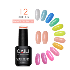 Longue durée 15Ml, couleur néon populaire, été, blanc, flocons de neige, paillettes en poudre, flocons de neige, Gels à ongles, - Product Image 2