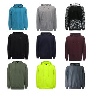 Sudadera con Capucha Resistente al Fuego CAT2 de 7.5OZ para Hombre, Ropa de Seguridad Industrial NFPA 2112 FRC, Azul, Gran Venta en EE. UU. - Product Image 6