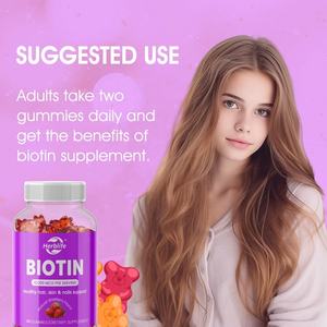 Vitaminas y Suplementos de Venta Caliente OEM ODM, Gomitas de Biotina de 10000mcg para Cabello, Piel y Uñas Saludables - Product Image 4