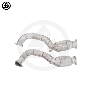 Tubo de Escape CSZ de 200 Celdas con Catalizador para <span class=keywords><strong>Porsche</strong></span> 718 <span class=keywords><strong>Cayman</strong></span> GT4 RS 4.0L, Tubos de Escape de Competición con Protector Térmico - Product Image 4