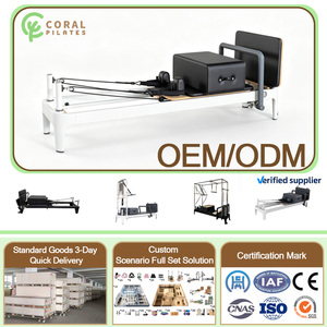 2026 Coral OEM Design Créatif Blanc Professionnel Reformer de Pilates à structure <span class=keywords><strong>tour</strong></span> en aluminium, équipement commercial - Product Image 1