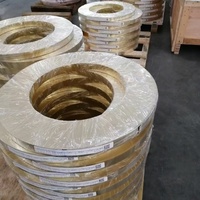 Bande de laiton en alliage cuivre-zinc H62 H65 H70 en bobine, fournie par l'usine chinoise, pour pièces d'emboutissage électronique