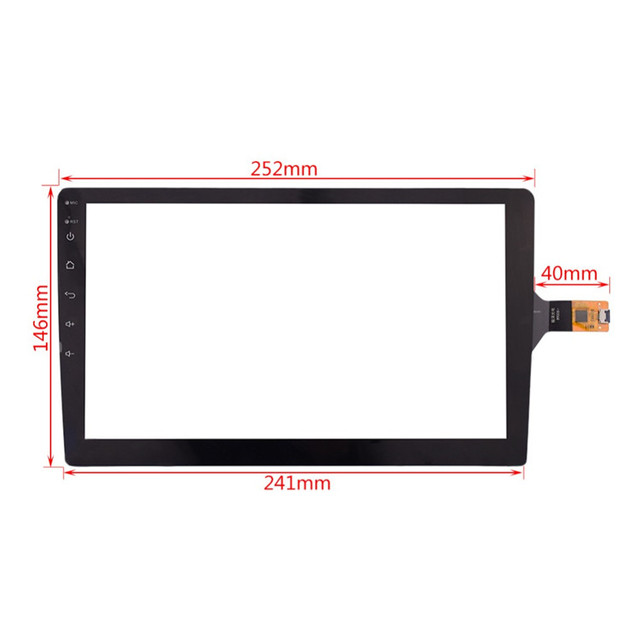 Digitizer 10.1 Inch Capacitive Touch Screen For Car Navigation