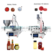 Machine de remplissage et de bouchage automatique à 1 tête pour liquides (eau, huile, miel, lotion, boisson énergisante) – Ligne de produits chinoise