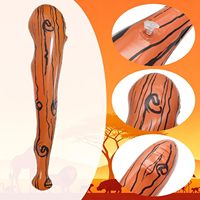 Bâton de club gonflable en plastique de 35 pouces, lot de 2, accessoires de costume de caveman pour anniversaire, cosplay, fête au bord de la piscine, adolescents