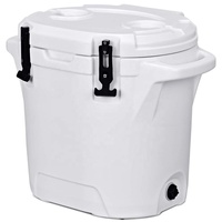 Frigo Portatile Rotostampato da 20QT, 5 Giorni di Conservazione Ghiaccio, Borsa Termica Robusta Contiene 30 Lattine con Base Antiscivolo per la Spiaggia