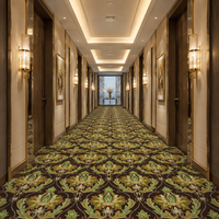 Kommerzielles Bauprojekt Hotel Bankettsaal Korridor Bodenbelag Wand-zu-Wand Maschinengefertigter Axminster-Teppich für 5-Sterne-Hotels