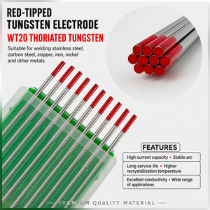 Électrode en tungstène à pointe bleue, 3.2mm 1.0mm, pour réparation de centrales électriques, finition de surface propre, coups de feu fiables, offre en gros - Product Image 1