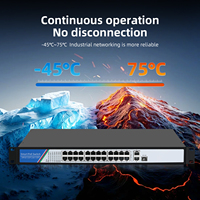 Switch PoE Gigabit Tshield ZX-G2402G1SFPJ de 24+2+1 Puertos con 2 SFP Uplink de 10/100/1000Mbps y Ancho de Banda de 54Gbps para Redes de Cámaras IP