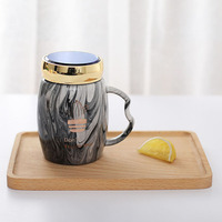 Zogifts 2024 tasse à café en céramique en marbre avec couvercle miroir tasse à thé nouveau Design cadeaux d'affaires