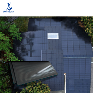 <span class=keywords><strong>Tuiles</strong></span> de toiture solaires monocristallines BIPV accessoires solaires élevés <span class=keywords><strong>prix</strong></span> de fabricant de toit photovoltaïque - Product Image 3