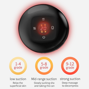 Appareil de massage électrique 4-en-1 intelligent et portable pour ventouses, avec 12 niveaux de chauffage et d'aspiration - Product Image 5