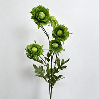 L-400 Bestseller Künstliche Scabiosa Sophora Blumen Grüne Kunstblumen für Heim Hochzeit Arrangement Dekoration